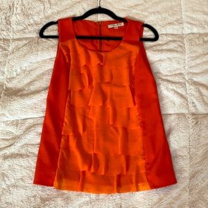 Coral blouse sleeveless